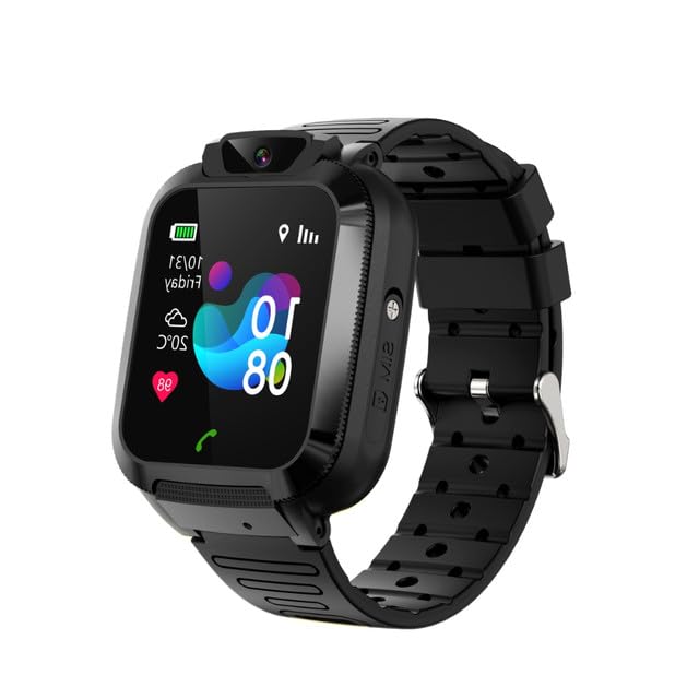 Waterproof Smart Watch for Boys and Girls | Touch Screen and Button Control Fitness Tracker with Silicone Strap | Style 31-picture-23