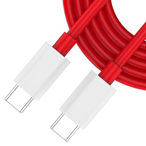 Image of Type-C to Type-C USB Cable for Infinix GT 20 Pro 5G Charging Cable Original Like 65W Fast PD Charger Cable | Dash Warp Dart Flash Super Vooc Data Cable (6.5A, 1M, TCCR3, Red)