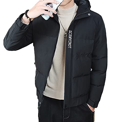 Veste d'hiver matelassée Legou homme noire XXXL : restez au chaud sans être engoncé ce grand froid