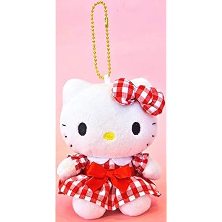 Amazon ハローキティ ワンピースドレス マスコット レッド ぬいぐるみ おもちゃ