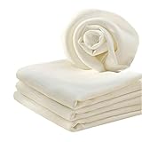 ★ Embalaje: 3 piezas JUN-H 3pcs Juego de Tela Colador Algodón Natural Tela de Queso Muselina Sin Blanquear Telas de Filtro de Tela Para Queso Fabricación de Queso Pasando Mantequilla Lavable y Reutilizable 100x100cm