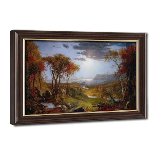 Toile d'automne Jasper Cropsey 20x30 cm pour rompre la monotonie du bureau