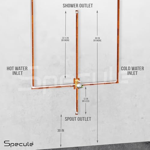 Image of Brass, Concealed Body High Flow Diverter with Exposed Part Kit | Bathroom Shower System | Bathroom Mixer | Chrome Finish (Vignette)