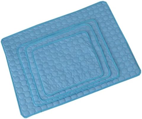 BESTonZON Pet Cooling Mat for Dogs and Cats, Foldable Ice Silk Crate Pad image 5