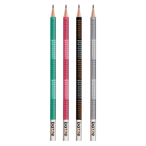 Lapis Grafite Bazze HB Tabuada Polybag com 4 unidades