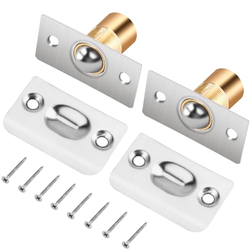 2 PCS Ball Catch for Top of Door Closet Door Ball Catch Latches Replacement by Fitoon Equipped with a 0.98-inch Long Screw
