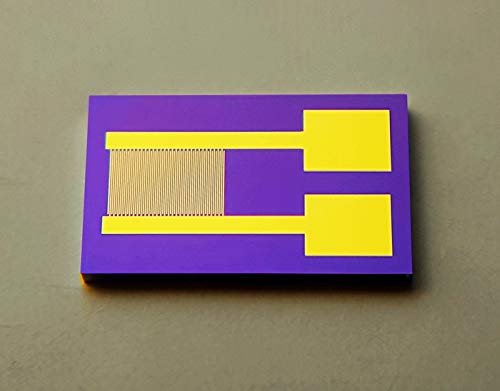 20 Pieces/Pack 20μm Interdigitated Electrodes IDE Interdigital Capacitor Arrays High-Accuracy Microelectrode MEMS Biosensor Silicon Substrate Medical Chemical Sensor Chip