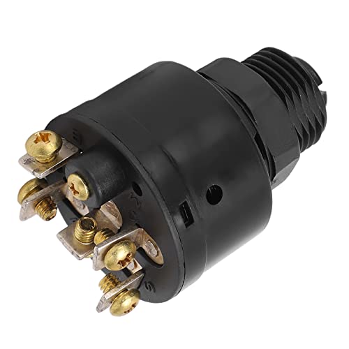 1 Interruptor de Llave de Encendido con 2 Llaves 393301 Apto para Barcos con Motor Fuera de Borda OMC