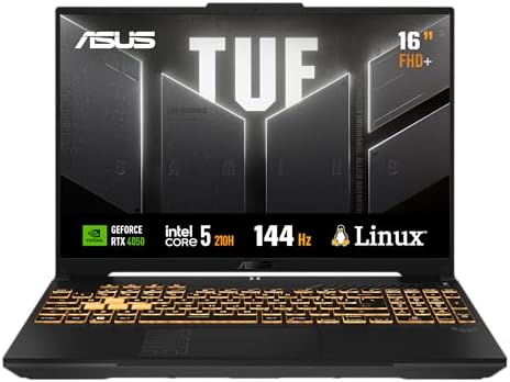 ASUS TUF Gaming F16 Intel Core 5, RTX 4050, 8 GB, 512 GB SSD, Kee...