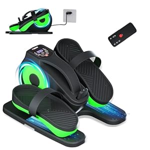 TODO Mini Under Desk Elliptical Machine, Elliptical Pedal Exerciser for Home, Cross Trainer with Remote Control & Non-Slip Pad, 12 Adjustable Speed, Low Impact, Portable