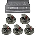 Upgraded DG64-00473B Stove Knobs Black Compatible with Samsung Gas Stove knobs,Samsung Oven knobs Replacement for NX58M6850SG,NX58J7750SG,NX58J5600SG,NX58K7850SG (5 Pack)