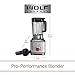 Wolf Gourmet Pro-Performance Blender, 64 oz Jar, 4 program settings, 12.5 AMPS, Blends Food, Shakes and Smoothies, Red Knob, Stainless Steel (WGBL200S)