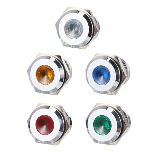 Lámpara direccional LED de metal PRETYZOOM 12v-24v en pack de 5 piezas para tablero