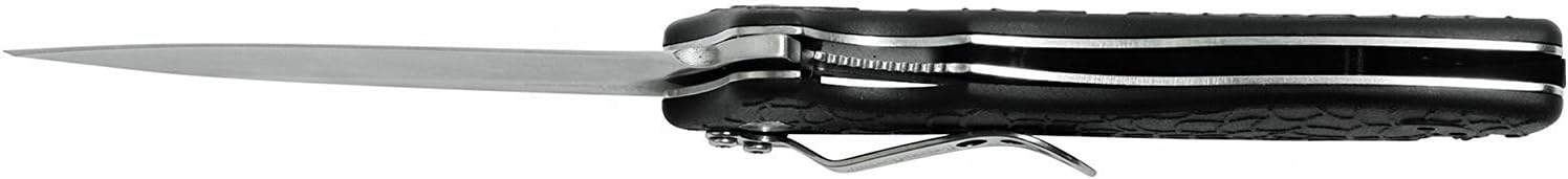 Kershaw Oso Sweet EDC Pocketknife, 3" 8Cr13MoV Steel Drop Point Blade, Assisted Folder Opening with Flipper, Liner Lock System, Black