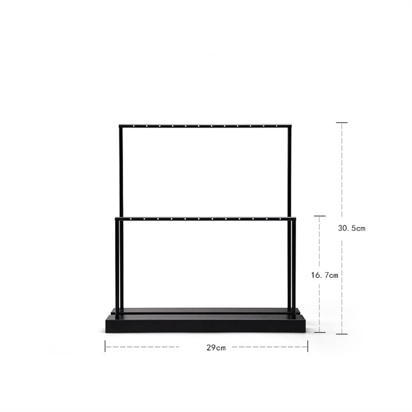 Schmuckhalter Ohrring-Organizer, Schmuck-Organizer, Präsentationsständer, Metall-Ohrring-Halter, Halsketten-Halter, Aufbewahrung for Ringe, Ohrringe, Ohrstecker, Armbänder (schwarz) Schmuckbaum(Klein)