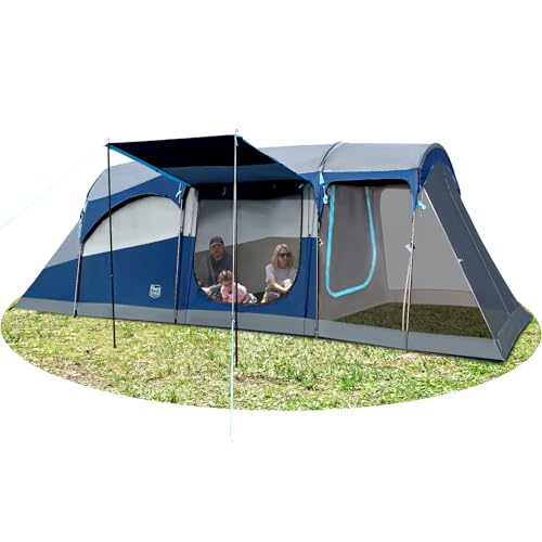 Timber Ridge 8-Person Family Camping Tent with Screen