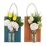 Résistant à la décoloration et aux dommages : conçu pour un aspect impeccable et , ce vase mural de style côtier conserve des couleurs éclatantes même dans les zones ensoleillées, sans décoloration ni fissure