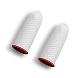 Cómodo: esta funda para la punta de los dedos para juegos es transpirable, resistente al sudor y puede absorber el sudor, y puede brindar una buena sensación al tacto