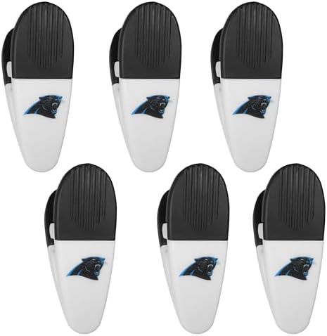 Siskiyou Sports NFL Carolina Panthers Chip Clip Magnets, 6pk White, One Size image 5