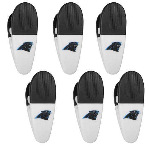 Siskiyou Sports NFL Carolina Panthers Chip Clip Magnets, 6pk White, One Size