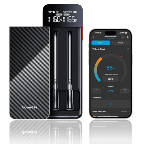GoveeLife-Smart-Wireless-Meat-Thermometer-Digital-2-Probes-with-App-Alarm GoveeLife Smart Wireless Meat Thermometer Digital 2 Probes with App Alarm - Image 1