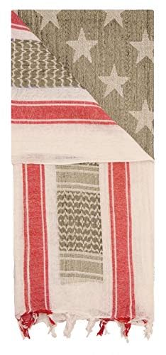 Image of Mato & Hash Stars And Stripes Military Shemagh Tactical 100% Cotton Scarf Head Wrap