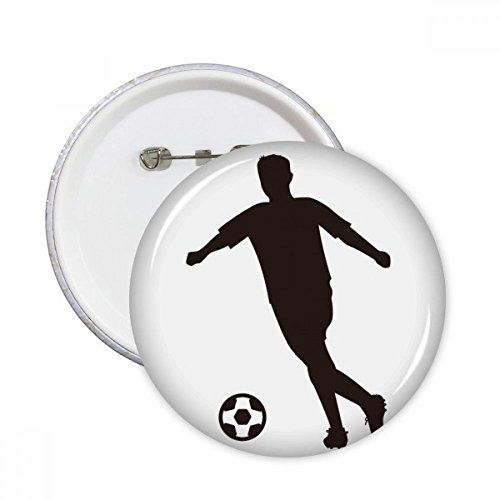 Badge bouton de football pins ronds décoration veste denim s