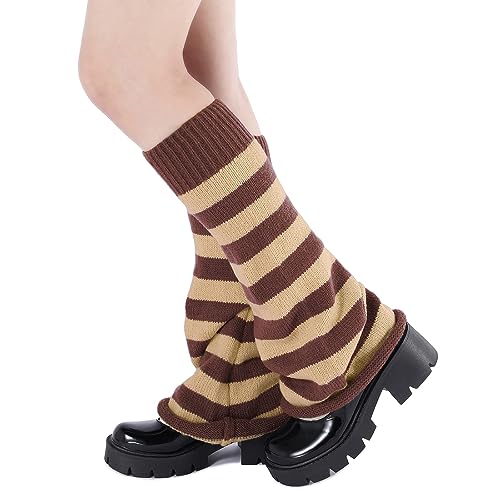 Image of Komorebi Leg Warmers Y2K Kawaii Leg Warmers for Girl Women Cute Knitted Socks Y2K Harajuku Goth Accessories