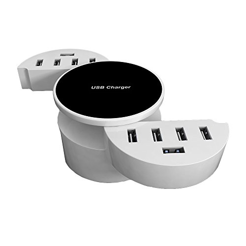 Chargeur portable pour voyages et sorties de travail avec 10 ports USB pliables