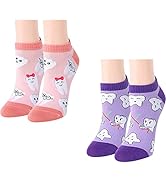 Zmart Women Funny Socks Tooth Big Dill Taco Corgi Socks, Gifts For Dentist Dental Assistant Fruit...