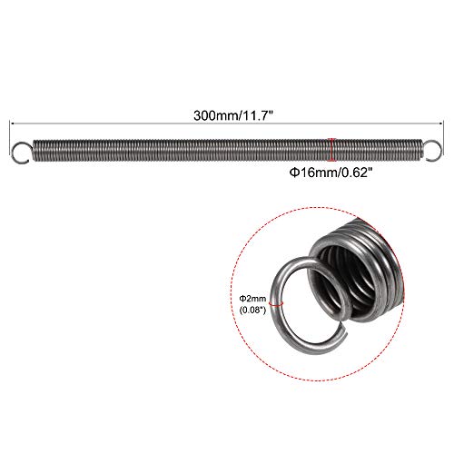 Muelle de compresión de 16mm de acero gris para cargas de 15kg 2