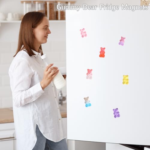 20 imanes decorativos de oso gomita para refrigerador miniatura 2
