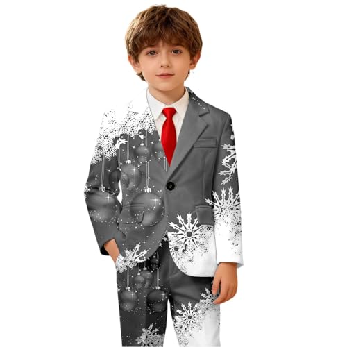 Veste festive pour enfants avec imprimés de vacances et style élégant pour garçon et fille