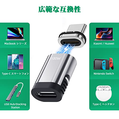 DuHeSin USB-C マグネットアダプター (24ピン/2個セット)