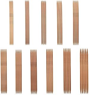 11 Sizes Ergonomic Carbonized Knitting Needles, Knitting Kits, Soft Knitting Needles Knitting Needle Set, for Weave DIY Lover for Handmade