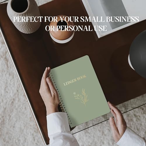 BIROYAL A5 Accounting Ledger Book - 120 Pages Spiral Finance Book for Small Business & Personal Accounting - Bill Tracker Notebook for Budget Tracking, Bookkeeping, Expenses, Deposits & Balance