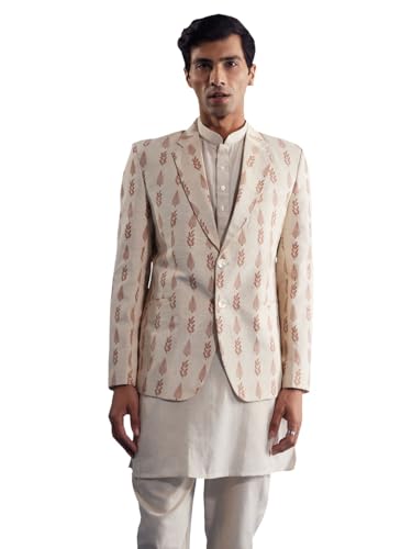 Image of Shvaas By Vastramay Men's Off Printed Blazer