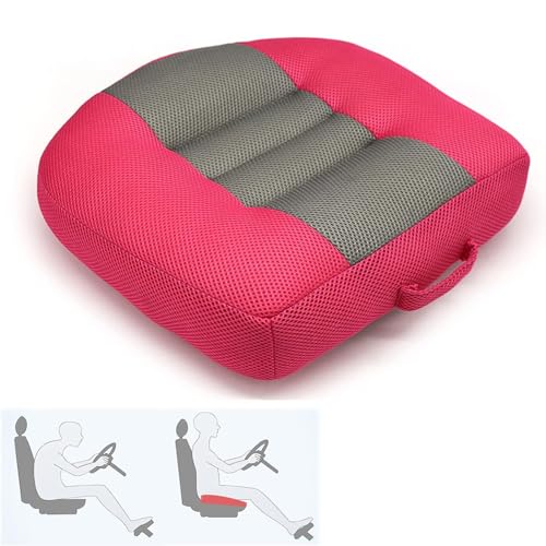 Coussin de siège auto portable rose pour augmenter la hauteur des conducteurs - 8