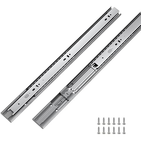 LONTAN Soft Close Drawer Slides 22 Inch Cabinet Drawer Slides 10 Pairs - Ball Bearing Drawer Slides Heavy Duty Full Extension Drawer Slides Dresser Kitchen, 100 LB Capacity Cover