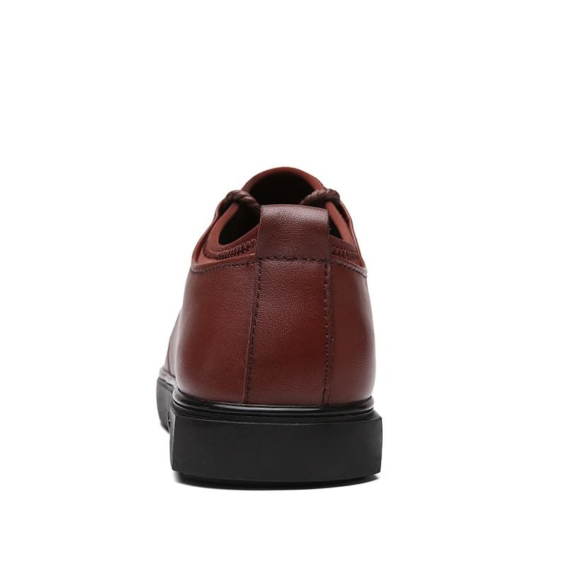 Men's Leather Dress Shoes Casual Business Office Wear Fashion Lace-Up Sneakers3