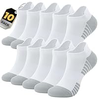 Alaplus Running Socks Cushioned Sports Socks Ankle Socks Trainer Socks for Men Women Ladies Cotton Low Cut Athletic Socks (6 Pairs)