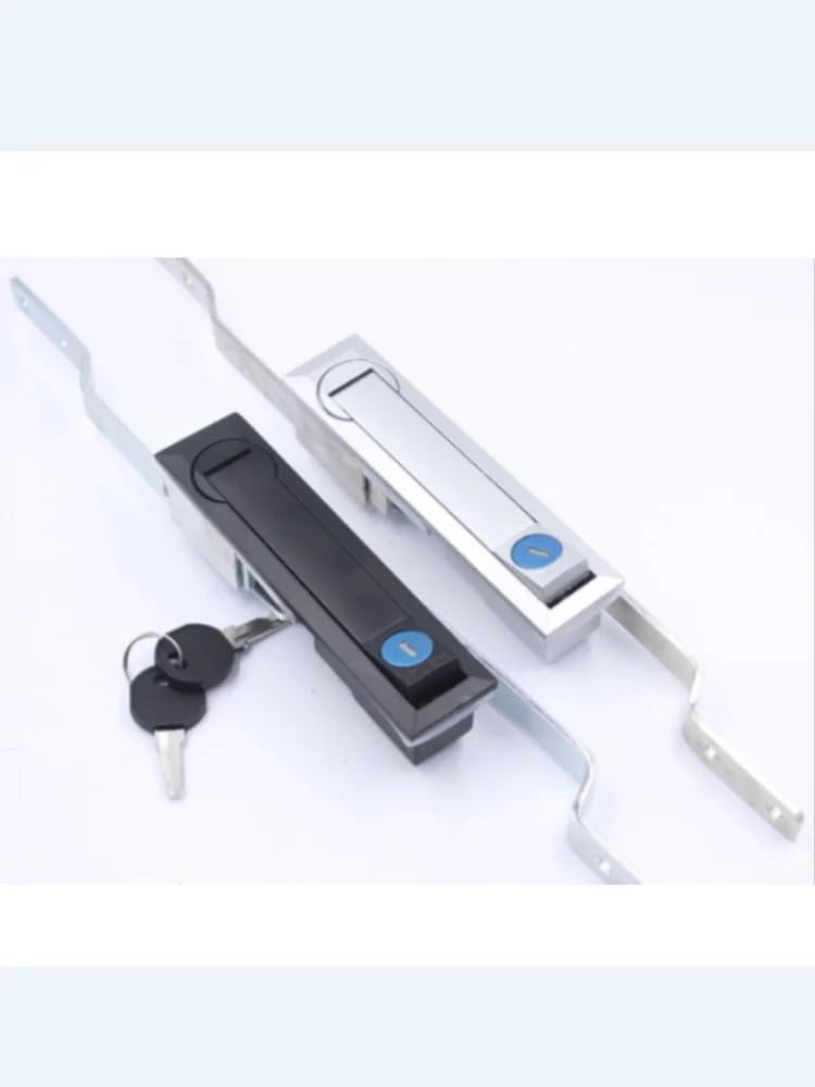 Power Distribution Box Electric Cabinet Lock Connecting Rod Locks Equipment Control Charging Pile Handle 1Pcs(BSilvery)