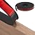 FAKILO U-Shape Edge Banding, 16.4ft TPE Self Adhesive Veneer Edging Trim Flexible Edge Protector, Furniture Edge Strip for Countertop Table Cabinets Shelves Restoration (12mm?Black)