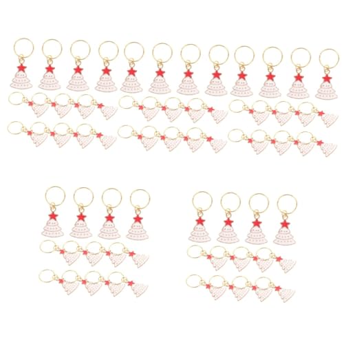 Breloques à vin de Noël TOPBATHY lot de 5 pour décoration de tasses festives
