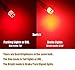 iBrightstar 9-30V Extremely Bright 1157 2057 2357 7528 BAY15D LED Bulbs replacement for Tail Brake Lights, Brilliant Red