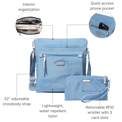 Image of Baggallini womens Go Bagg With Rfid Phone Wristlet