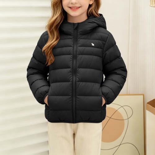 Girls Winter Coat Lightweight Puffer Quilted Jacket with Hood Size 3-13 - image 8