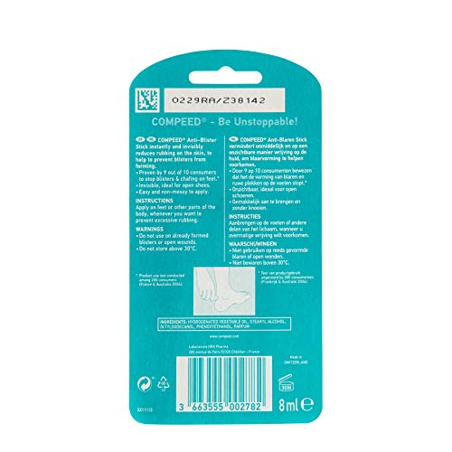 Compeed 3X Anti Blister Stick 8Ml To Prevent Blisters & Chafing #TOP1