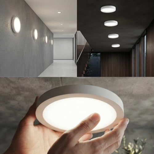 Image of Instapower Aluminium Surface Ceiling Light Ultra Slim Round LED Downlight 2-Year Warranty (Cool White-8W)
