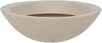 Vasart Malta Vaso de Flores Bowl, Granito Areia, 36x12cm